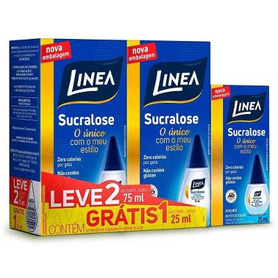 Pack Promocional 2 Adocante Liquido 75ml (grátis 25 Ml)
