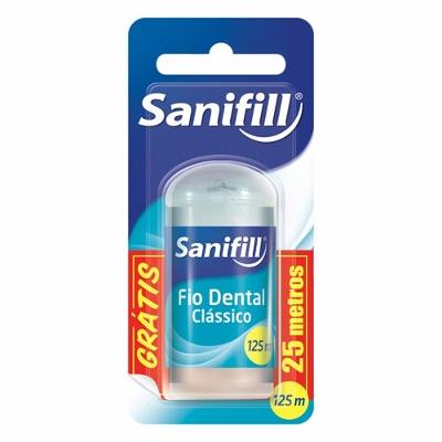 Fio Dental Sanifill Classico Leve 125m Pague 100m
