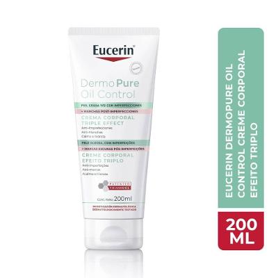 Creme Corporal Eucerin Antiacne Dermo Pure Efeito Triplo 200ml