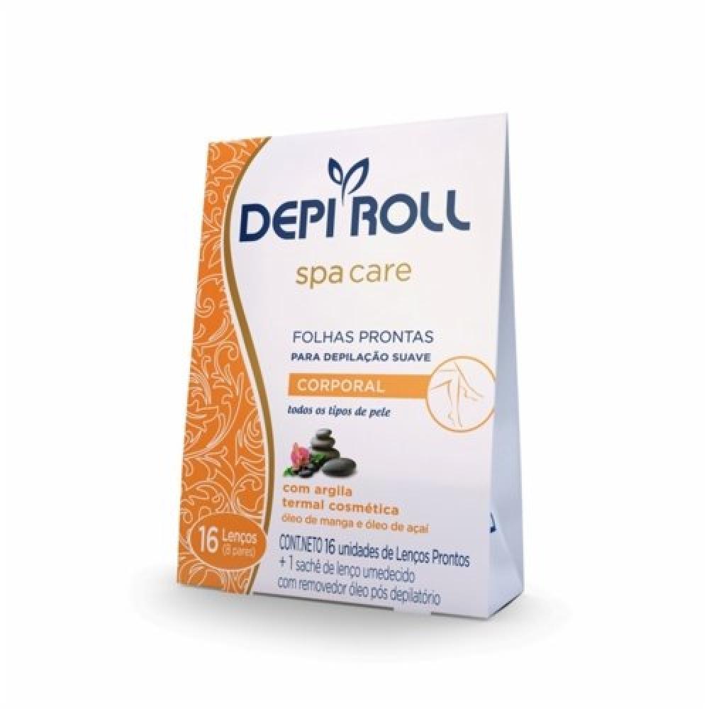 Cera Depiladora D.roll Spa Folha Corpo Com 8 Unidades - 1