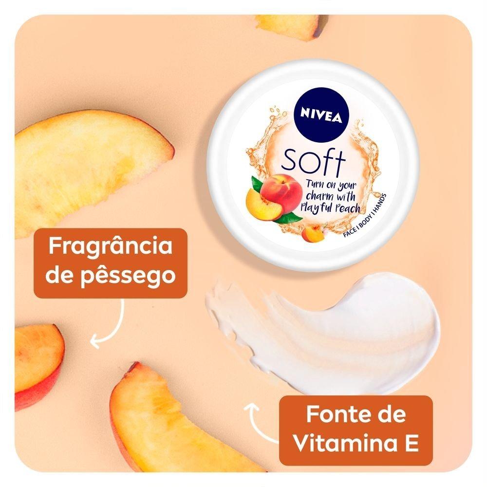 Creme Hidratante Nivea Soft Pote Pêssego 97g - 4