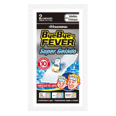 Compressa Para Alívio De Febre Bye Bye Fever Super Gelado 2 Unidades