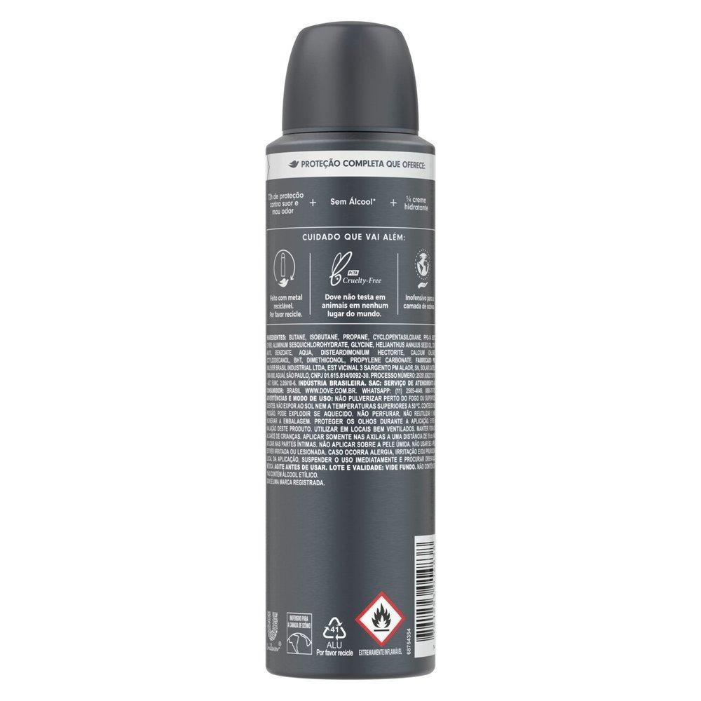 Desodorante Aerosol Dove Men Sem Perfume 150ml - 3