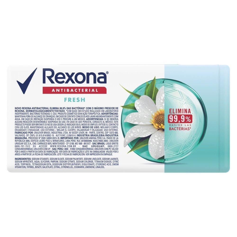 Kit Sabonete Em Barra Rexona Antibacterial Fresh 6 Unidades - 84g Cada - 3