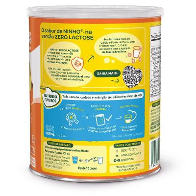 Composto Lácteo Ninho Zero Lactose Lata 380g