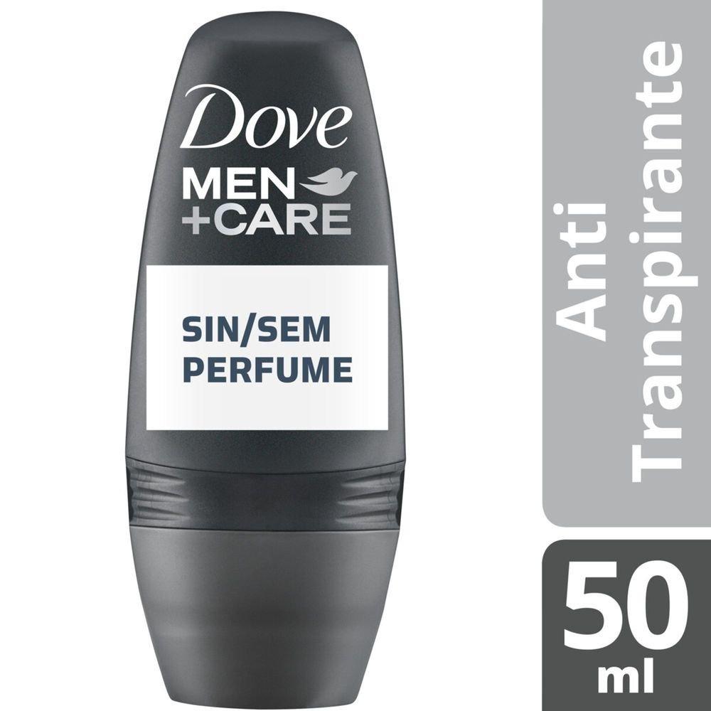 Desodorante Antitranspirante Roll On Dove Men+care Sem Perfume 50ml - 1