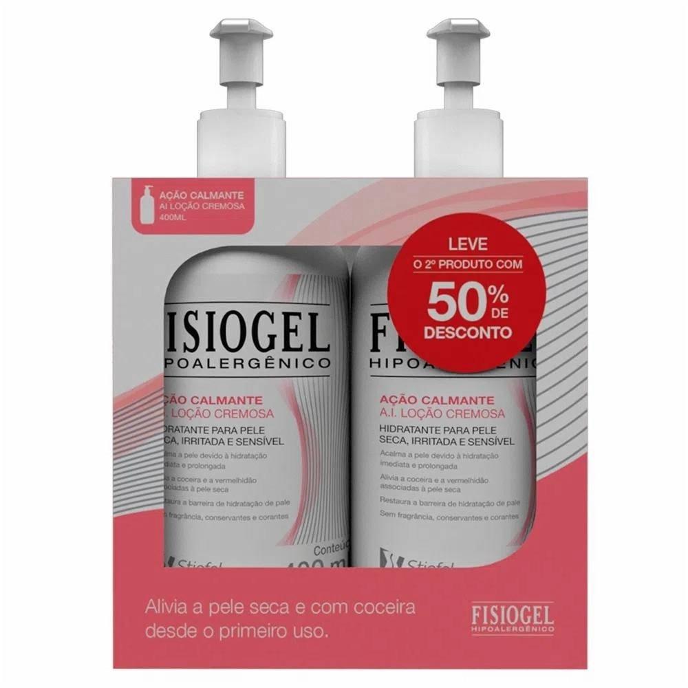 Kit Loção Cremosa Ai Fisiogel 400ml 2 Unidades 2º Com 50% Desconto - 1