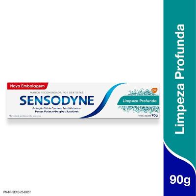Pasta De Dente Para Sensibilidade Nos Dentes Sensodyne Limpeza Profunda 90g