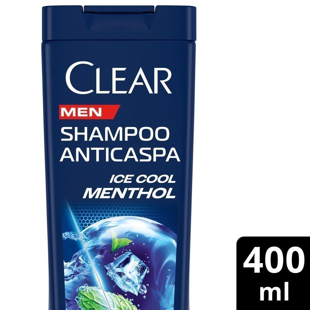 Shampoo Anticaspa Clear Men Ice Cool Menthol 400ml - 1