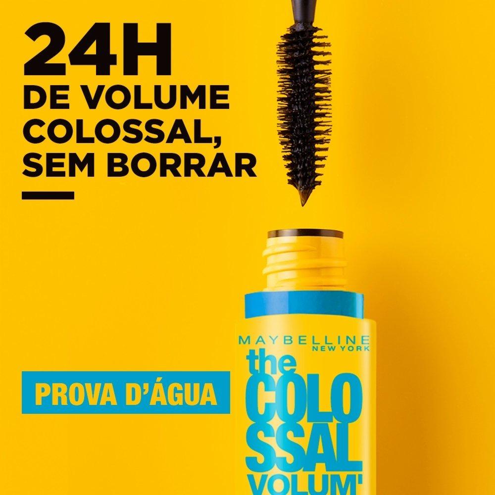 Máscara De Cílios Maybelline The Colossal Volum’ Express À Prova D’água Preto 9,2ml - 3