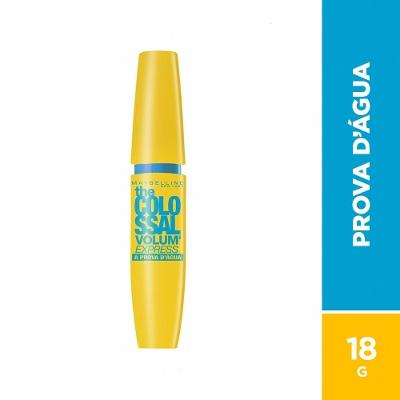 Máscara De Cílios Maybelline The Colossal Volum’ Express À Prova D’água Preto 9,2ml