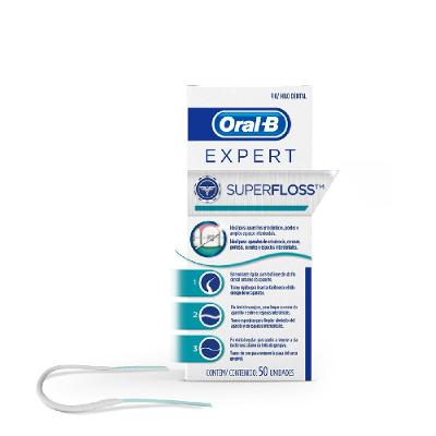 Fio Dental Expert Oral-b Super Floss 50 Unidades