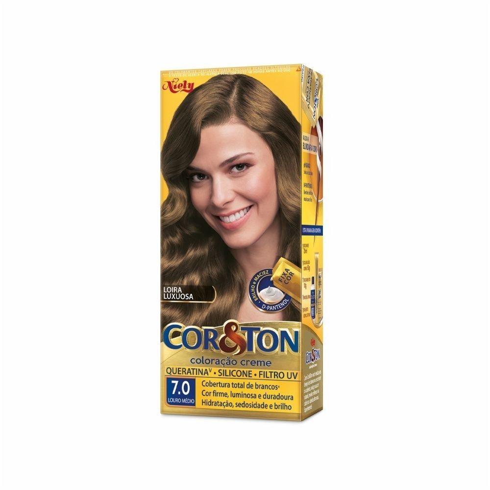 Tintura Niely Cor E Ton Louro Médio 7.0 - 1