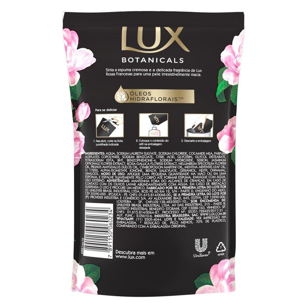 Sabonete Líquido Lux Botanicals Rosas Francesas 200ml - Refil - 3