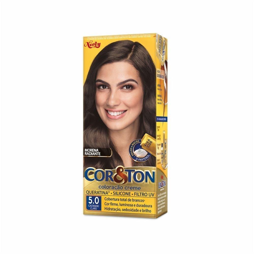 Tintura Niely Cor E Ton Castanho Claro 5.0 - 1