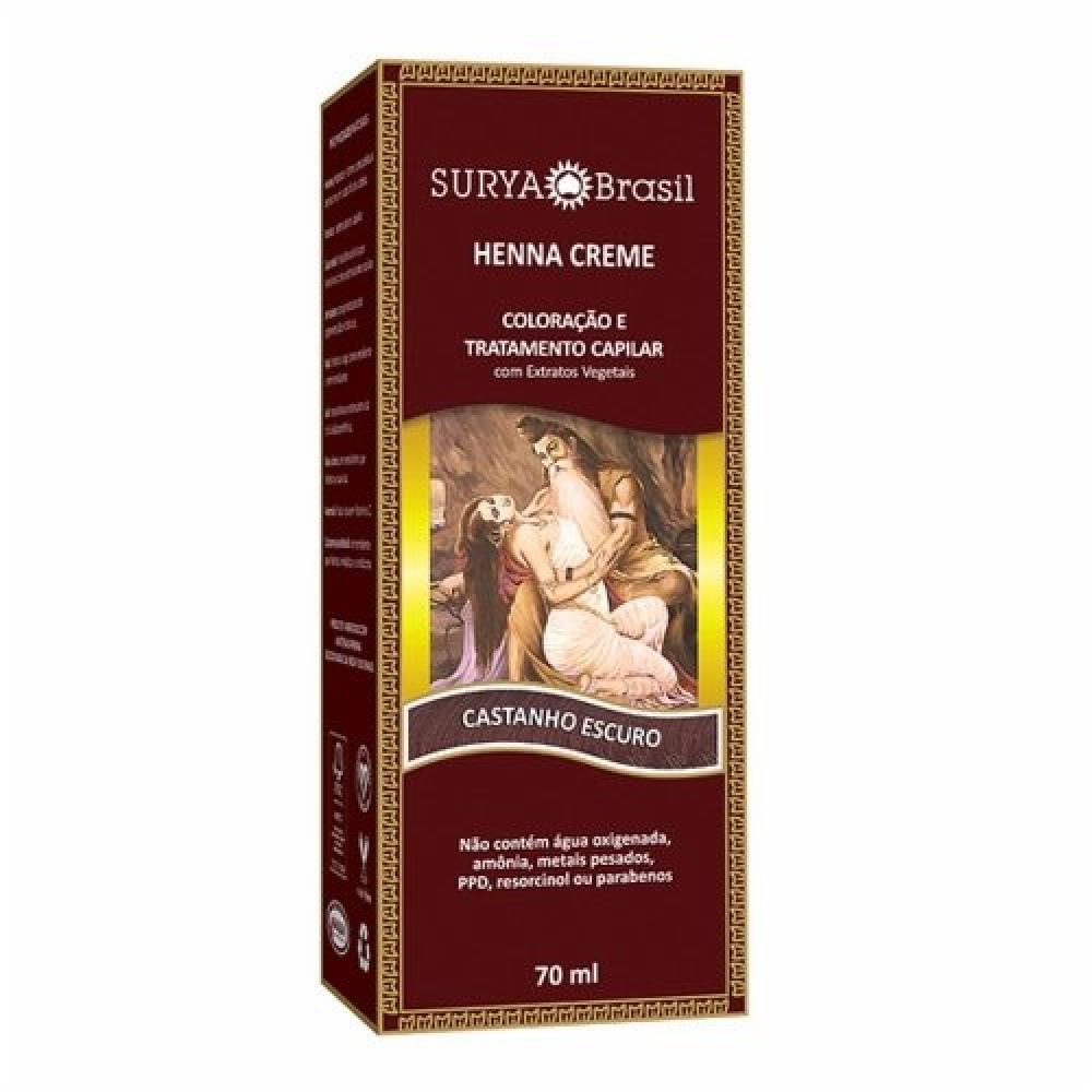 Tintura Surya Henna Creme Castanho Escuro - 1