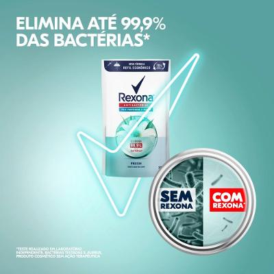 Sabonete Líquido Rexona Antibacterial Fresh 200ml Refil