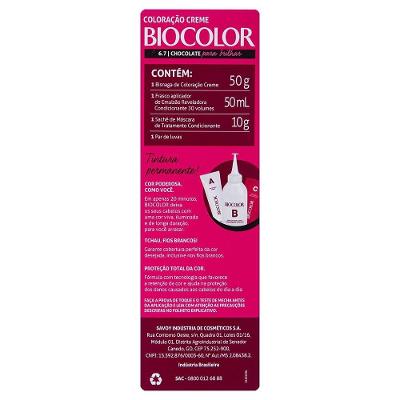 Mini Kit Tinta De Cabelo Biocolor Marrom Natural Irresistível 6.7