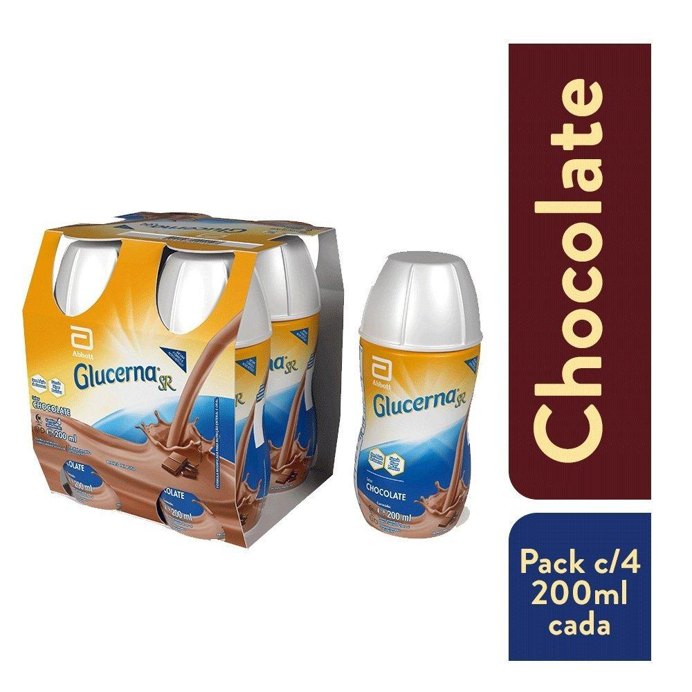 Pack Suplemento Nutricional Glucerna Sr Chocolate 200ml Com 4 Unidades - 1