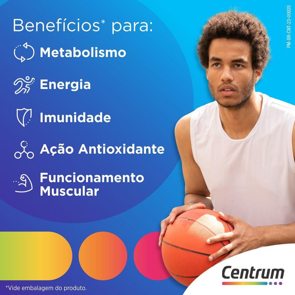 Kit Centrum Homem Multivitamínico De A A Zinco Com Vitaminas E Minerais Com 30+60 Comprimidos - 4