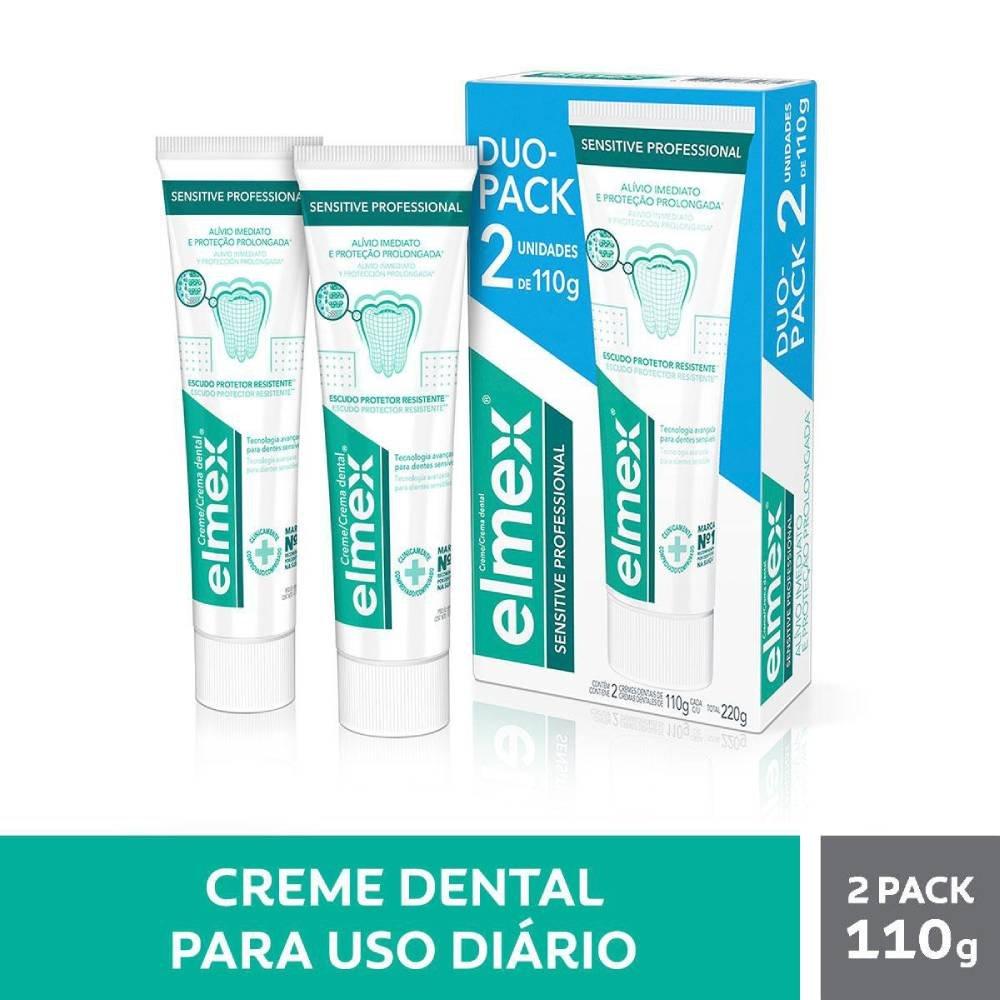 Kit Creme Dental Sensibilidade Elmex Sensitive Professional Duo-pack 2 Unidades 110g - 1