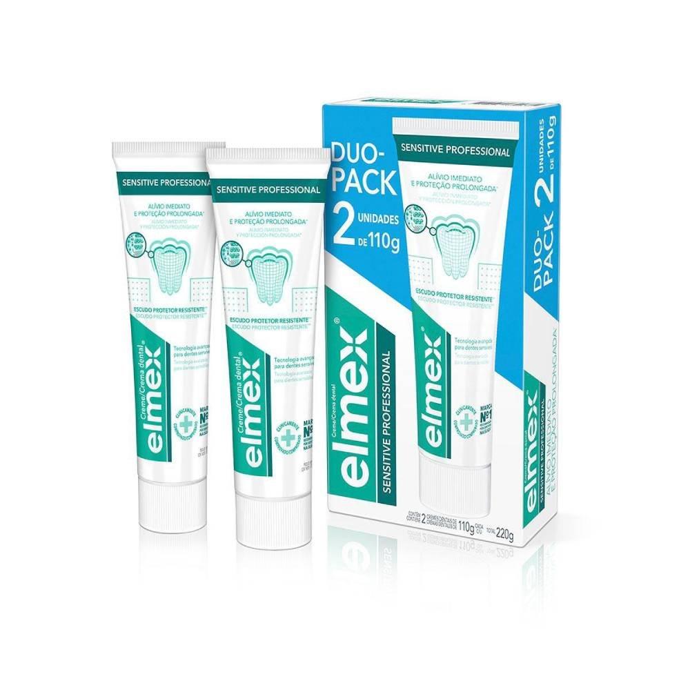 Kit Creme Dental Sensibilidade Elmex Sensitive Professional Duo-pack 2 Unidades 110g - 2
