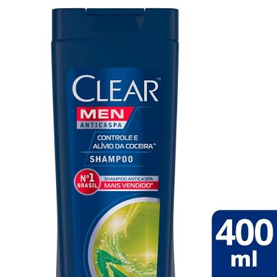 Shampoo Anticaspa Eucalipto Melaleuca Bio Booster Clear Men Controle E Alívio Coceira Frasco 400ml