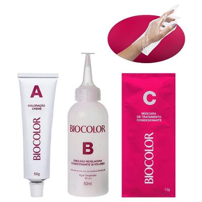 Mini Kit Tinta De Cabelo Biocolor Louro Acinzentado Radiante 8.1
