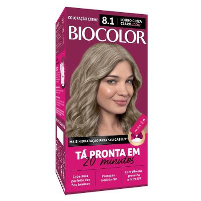 Mini Kit Tinta De Cabelo Biocolor Louro Acinzentado Radiante 8.1