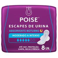 Absorvente Para Escapes De Urina Poise Noturno Moderado 8 Unidades - 1
