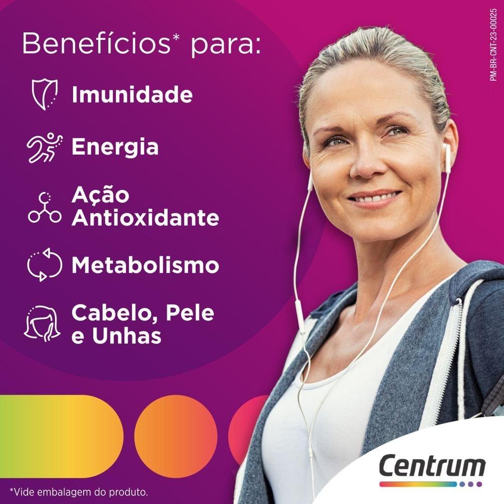 Kit Centrum Mulher Multivitamínico De A A Zinco Com Vitaminas E Minerais Com 30+60 Comprimidos - 4