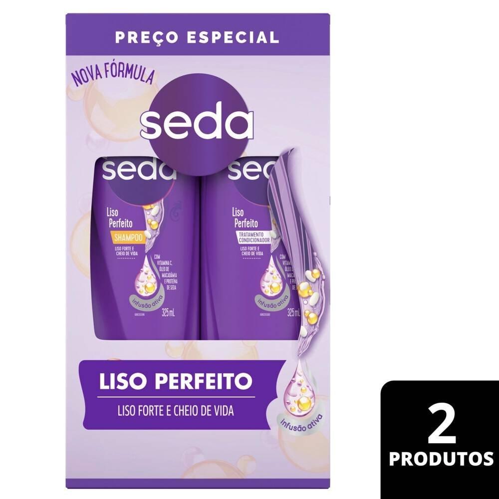 Kit Seda Liso Perfeito Shampoo 300ml + Condicionador 190ml - 1