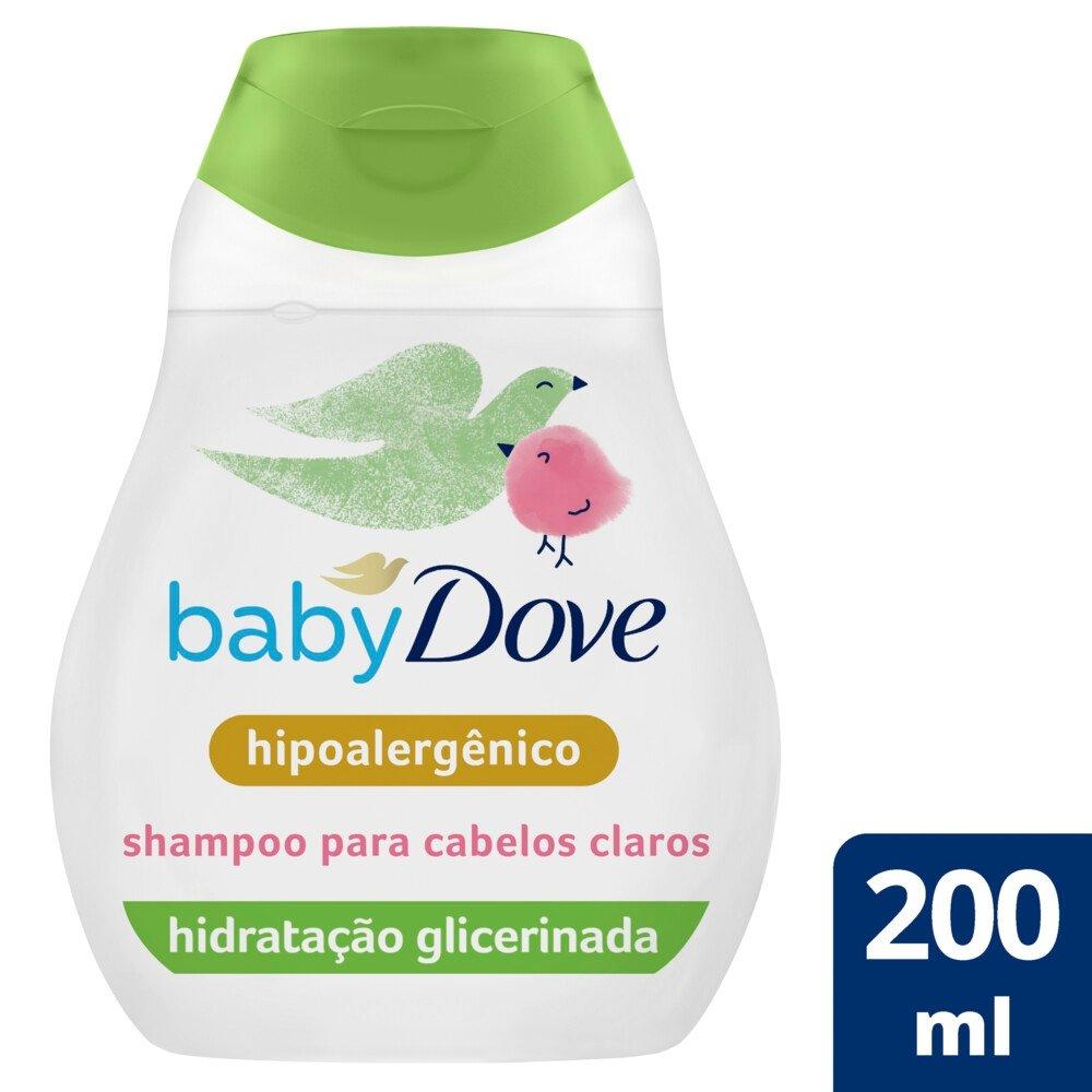 Shampoo Baby Dove Hidratação Enriquecida Cabelos Claros 200 Ml - 1