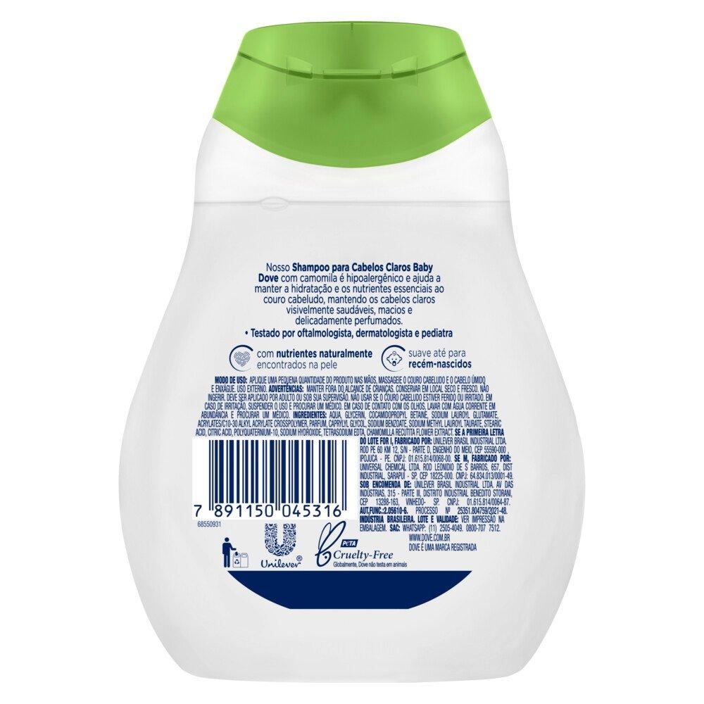 Shampoo Baby Dove Hidratação Enriquecida Cabelos Claros 200 Ml - 3