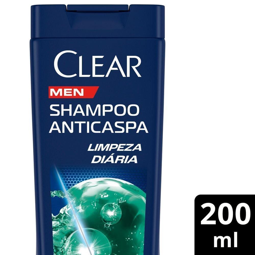 Shampoo Anticaspa Clear Men Limpeza Diária 2 Em 1 200ml - 1