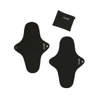 Kit De Absorventes Reutilizáveis Herself Preto Com 3 Tamanhos - 1