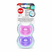 Chupeta Nuk Sensitive Rosa 6 Meses + Com 2 Unidades - 1