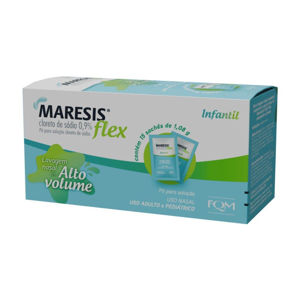 Maresis Flex Lavagem Nasal Alto Volume Frasco + 15 Sachês 1,08g - 1