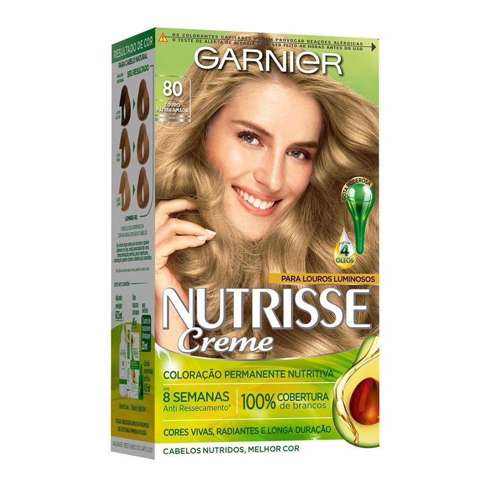 Tintura Garnier Nutrisse 80 Louro Claro Pátria Amada - 2