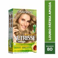 Tintura Garnier Nutrisse 80 Louro Claro Pátria Amada - 1
