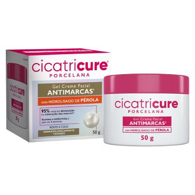 Gel Creme Facial Cicatricure Porcelana Antimarcas 50g