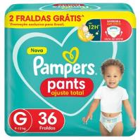 Fralda Pampers Pants Mega Ajuste Total G Com 36 Unidades - 1
