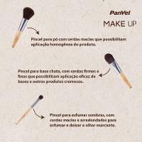 Kit Panvel Make Up Com 3 Mini Pincéis Para Maquiagem - 4