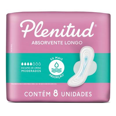 Absorvente Para Escapes De Urina Plenitud Longo Moderado 8 Unidades