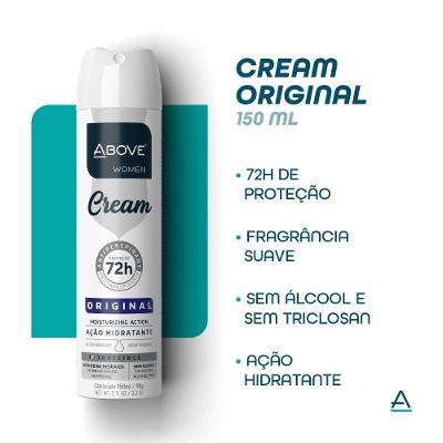 Desodorante Aerossol Above Women Cream Original 150ml
