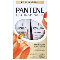 Kit Pantene Biotinamina B3 Antiqueda Shampoo 300ml + Condicionador 150ml - 2