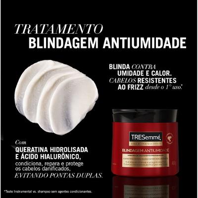 Máscara De Tratamento Capilar Tresemmé Blindagem Antiumidade 400g