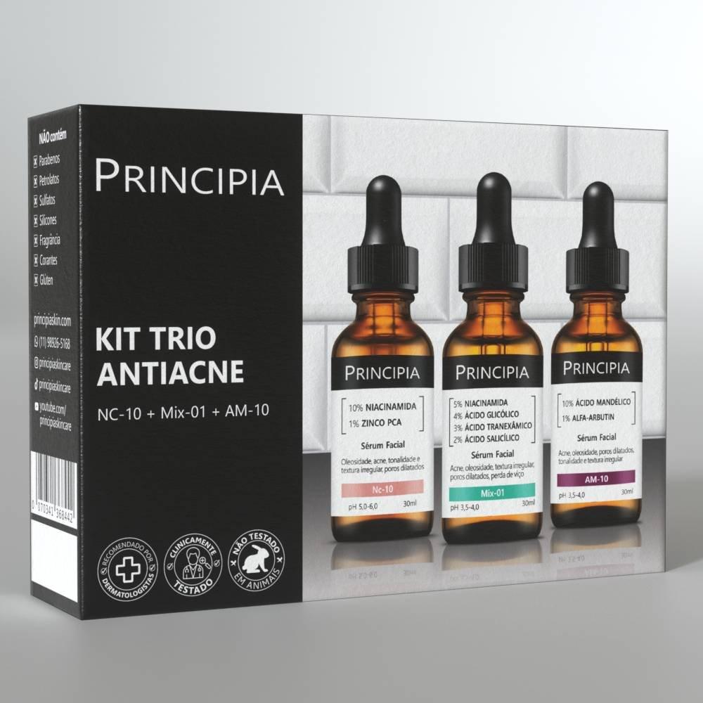 Kit Principia Trio Antiacne Sérum Niacinamida 10% + Sérum Mix-01 + Sérum Ácido Mandélico 10% - 2