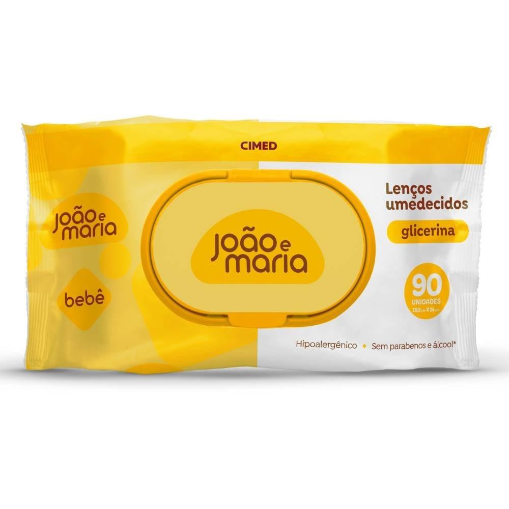 Lenço Umedecido Para Bebê Com Fragrância João E Maria 90 Unidades - 1