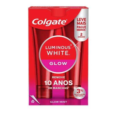 Kit Creme Dental Colgate Luminous White Glow 2 Unidades 70g Cada